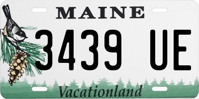 ME license plate 3439UE