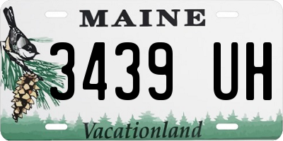 ME license plate 3439UH