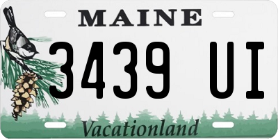 ME license plate 3439UI