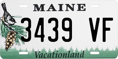 ME license plate 3439VF