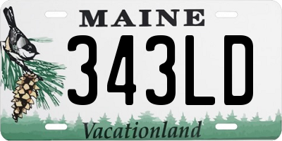 ME license plate 343LD