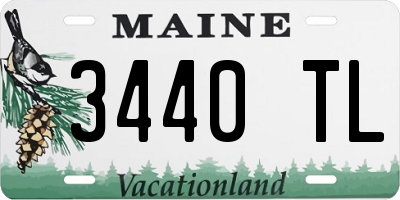 ME license plate 3440TL
