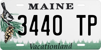 ME license plate 3440TP