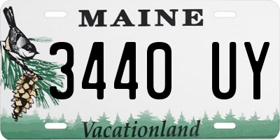 ME license plate 3440UY