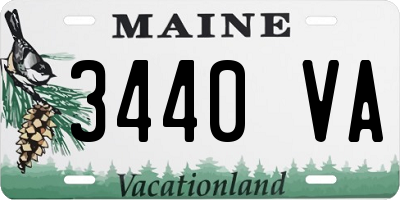 ME license plate 3440VA