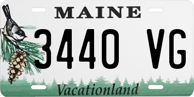 ME license plate 3440VG
