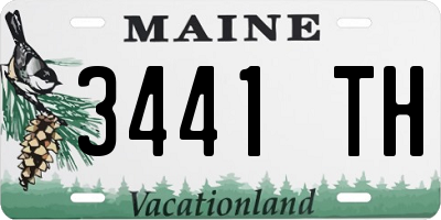 ME license plate 3441TH
