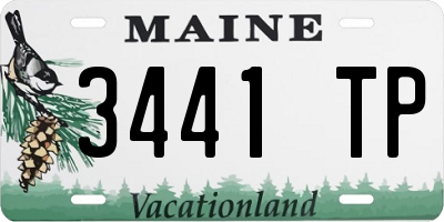 ME license plate 3441TP