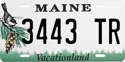 ME license plate 3443TR