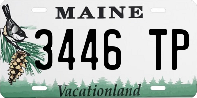 ME license plate 3446TP