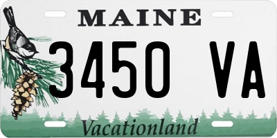 ME license plate 3450VA