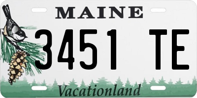 ME license plate 3451TE