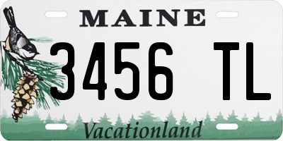 ME license plate 3456TL
