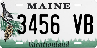 ME license plate 3456VB