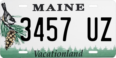 ME license plate 3457UZ