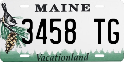ME license plate 3458TG