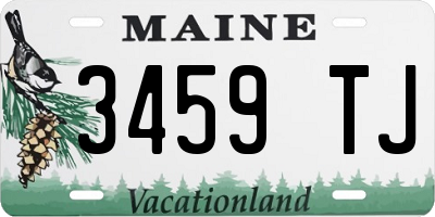 ME license plate 3459TJ
