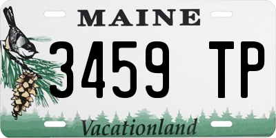 ME license plate 3459TP