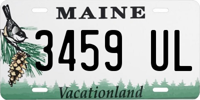 ME license plate 3459UL