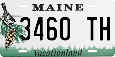 ME license plate 3460TH