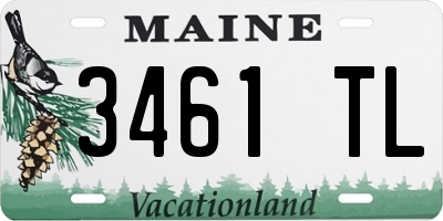 ME license plate 3461TL