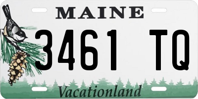 ME license plate 3461TQ