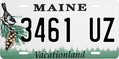 ME license plate 3461UZ