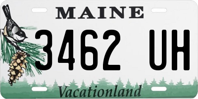 ME license plate 3462UH