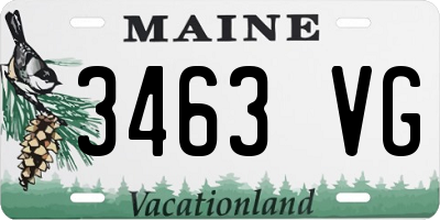 ME license plate 3463VG