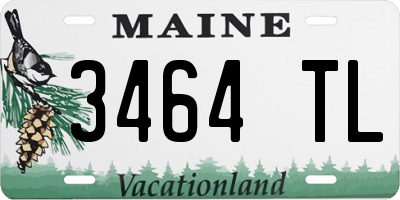 ME license plate 3464TL
