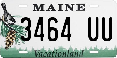 ME license plate 3464UU