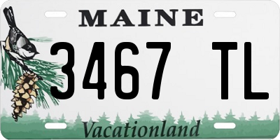 ME license plate 3467TL
