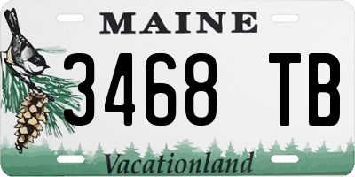 ME license plate 3468TB
