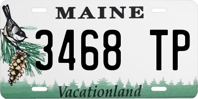 ME license plate 3468TP