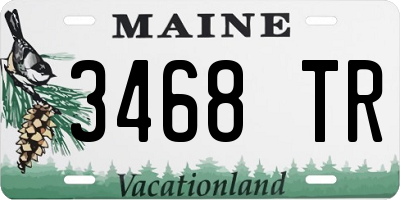 ME license plate 3468TR