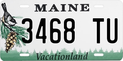 ME license plate 3468TU