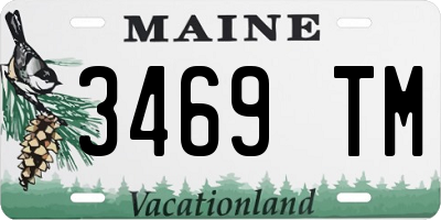 ME license plate 3469TM