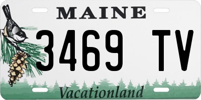 ME license plate 3469TV
