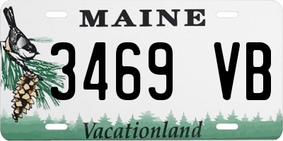 ME license plate 3469VB