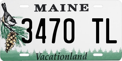 ME license plate 3470TL