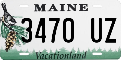 ME license plate 3470UZ