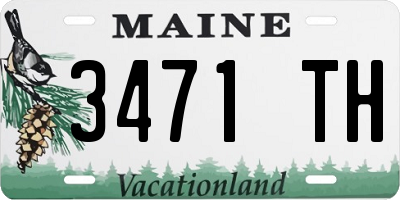 ME license plate 3471TH