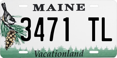 ME license plate 3471TL