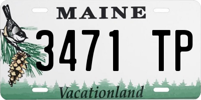 ME license plate 3471TP