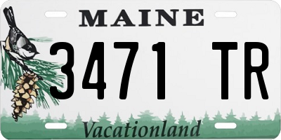 ME license plate 3471TR