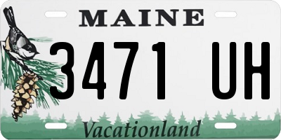 ME license plate 3471UH