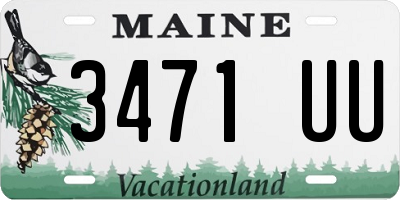 ME license plate 3471UU