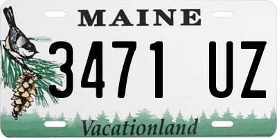 ME license plate 3471UZ