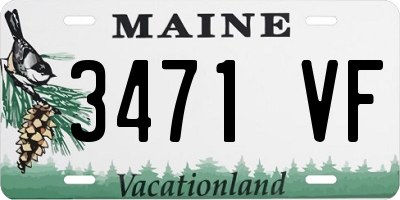 ME license plate 3471VF