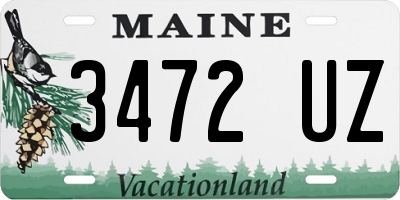 ME license plate 3472UZ